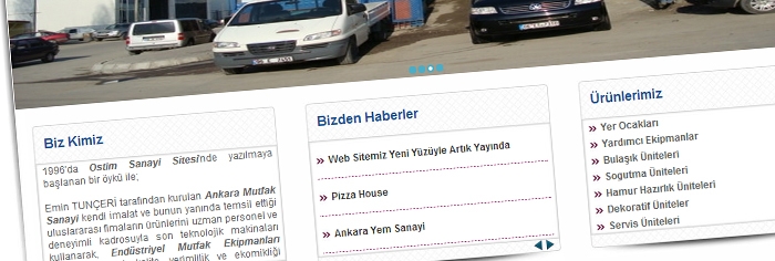 Tunceri Ankara Mutfak Sanayi Web Tasarım ve SEO Çalışması